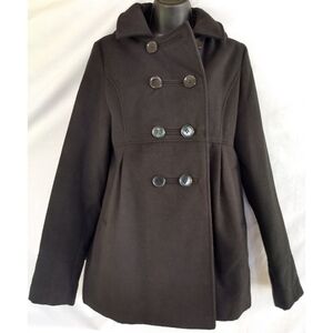 George▪️Black Hooded Dress Coat